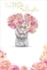 image 4 of For My Mum From Daughter Tatty Teddy With Bunch of Flower Mother's Day Card