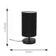 image 7 of ValueLights Francis Pair Black Touch Table Lamps Black Shades and Bulbs