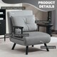 image 5 of HOMCOM Click Clack Single Chair Bed Settee for Living Room, Light Grey 