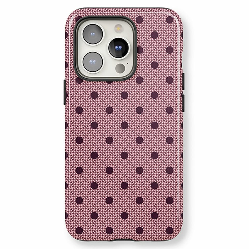 image 1 of Burgundy Spot Phone Case | Red | iPhone 11
Slim | iPhone 11
Slim