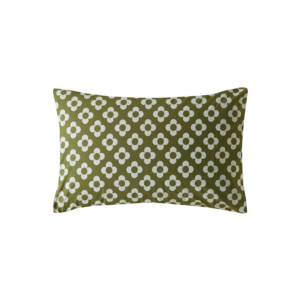 image 1 of Orla Kiely Retro Flower Stripe Pillowcase Pair