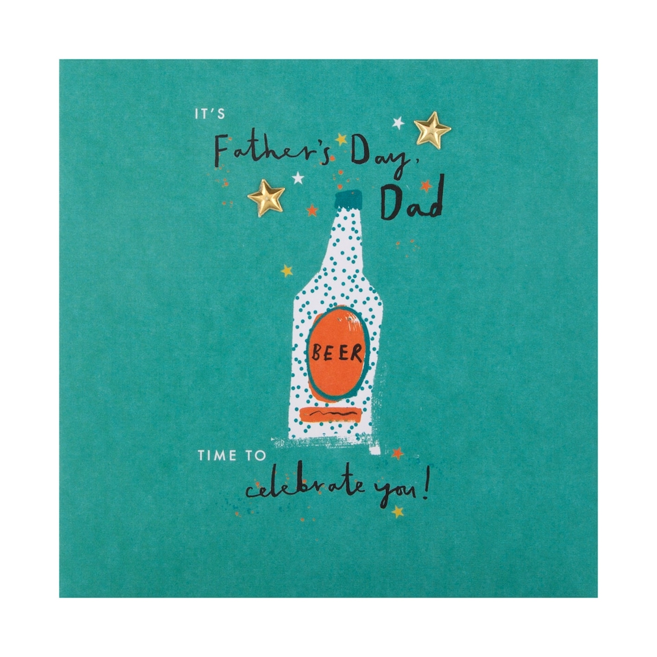 image 1 of Hallmark Father's Day Card For Dad - 'Celebrate You' Beer Design