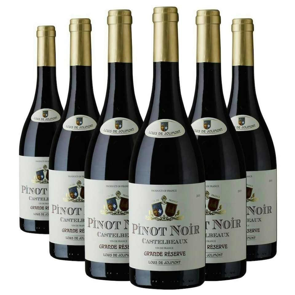 Case of 6 Castelbeaux Pinot Noir 75cl Red Wine