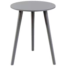 Vida Designs Round Side Table Sofa Bedside Coffee Table, Grey