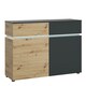 image 1 of Luci 2 Door 2 Drawer Cabinet (including LED lighting) in Platinum and Oak