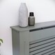 image 6 of Vida Designs Milton Radiator Cover Painted MDF Slatted Cabinet, Grey, 152cm