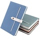 image 1 of Single B5 96 Sheets Ruled PU Leather Hardcover Notebook with Button Closure