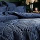 image 2 of Paoletti Palmeria Quilted Velvet Super King Duvet Cover Set