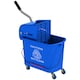image 1 of HOMCOM 20L Compact Mop Bucket with Wringer on Wheels Black