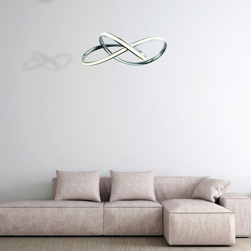 image 1 of Milagro Pendant Lamp Cappio 36W Led Chrome