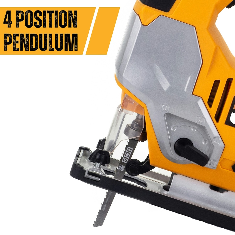 image 1 of JCB 800W Electric Corded Jigsaw, 0-45 Degree Cutting Positions, 230V 21-JS800