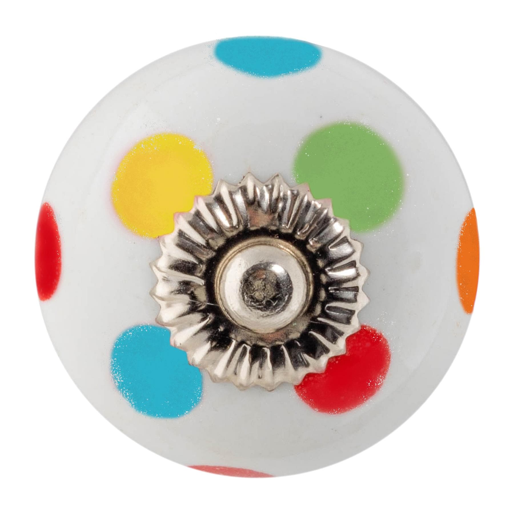 Nicola Spring Round Ceramic Cabinet Knob Spot | Size: 1000mm x 500mm