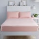 image 3 of Serene Plain Dyed Fitted Bed Sheet Blush