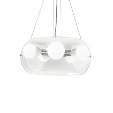 Audi 5 Light Ceiling Pendant Clear, E27