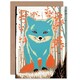 image 1 of Cute Woodland Animal Kids Fox Child Baby Birthday Card