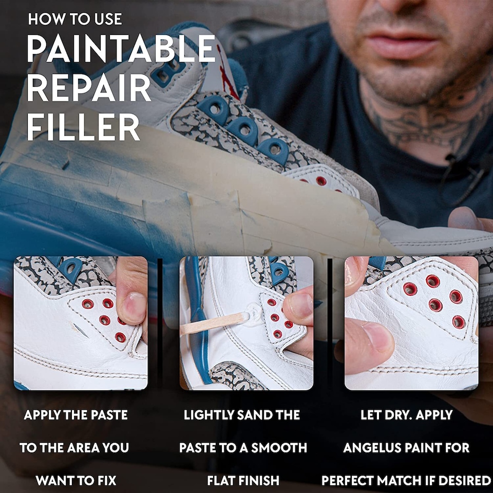 image 1 of Angelus Paintable Filler - Surface Prep for Sneaker Restoration 2oz | Cream