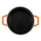 image 4 of Cooks Professional Cast Iron Casserole Set of 2 | 20cm and 26cm | Enamelled Inside and Out | Graduated Orange