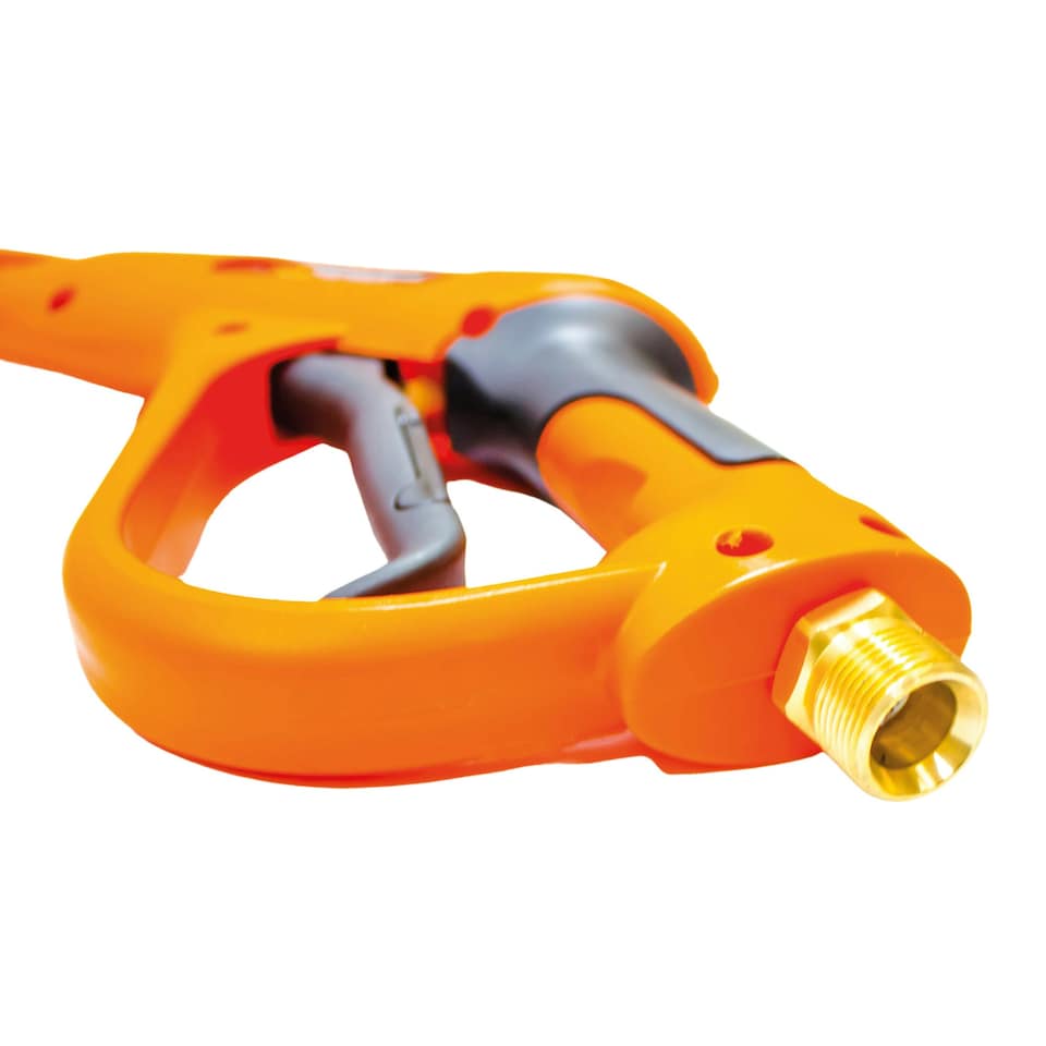 image 1 of Hi-Vis Orange Heavy Duty Industrial High Pressure Trigger Gun & nozzle Kit