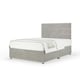 image 1 of Memory Maestro Memory Foam Seal Grey Naples Velvet Divan Set And Milan Headboard King Size