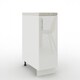 image 1 of JD Greta Adjustable Legs Kitchen Base Unit 300mm Storage Cabinet With Door Shelf 30cm - White Gloss With Worktop