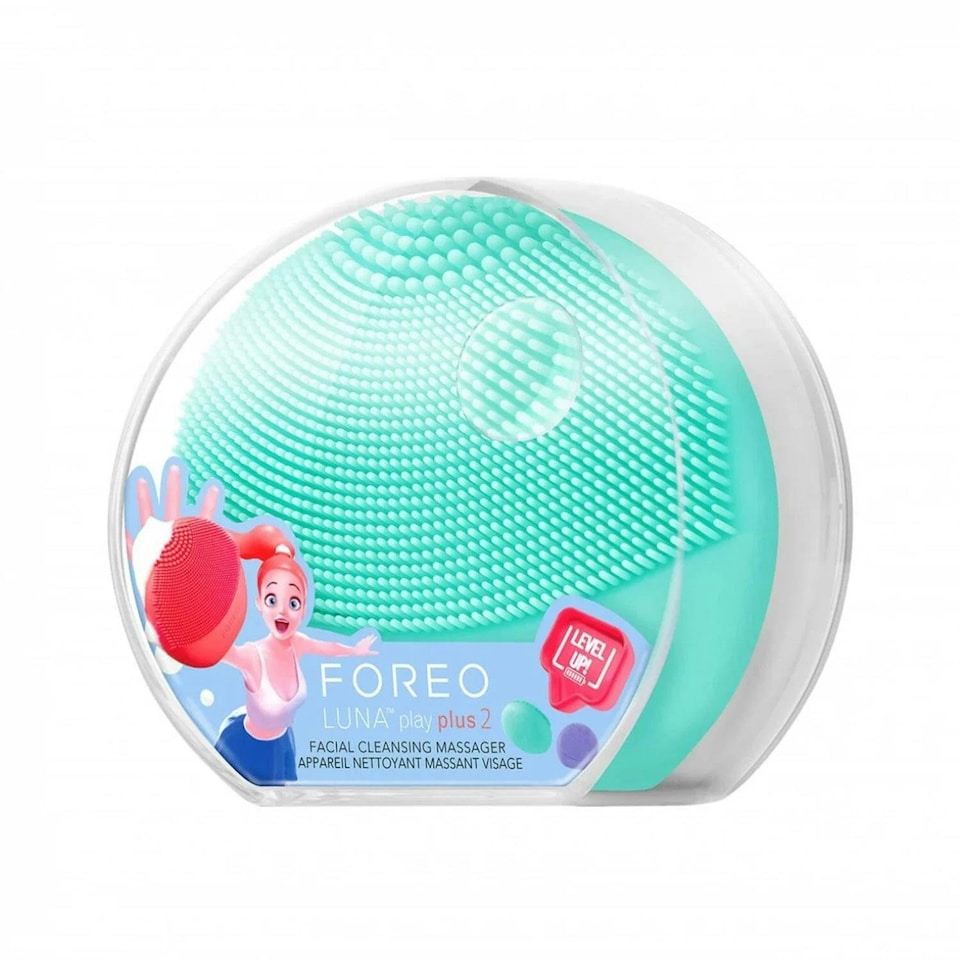 image 1 of FOREO LUNA Play Plus 2 Facial Cleansing Brush Travel-Friendly, Minty Cool
