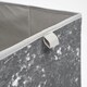 image 2 of OHS 2 Pack Crushed Velvet Folding Storage Cube Boxes, 27x27cm - Grey