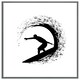 image 3 of Surfer silhouette (Picture Frame) Brown | M