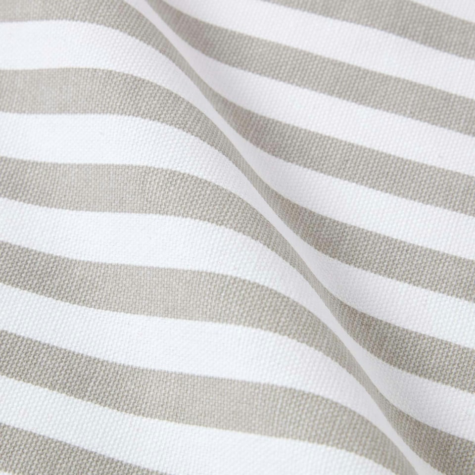 image 1 of Homescapes Grey Stripe Cotton Apron