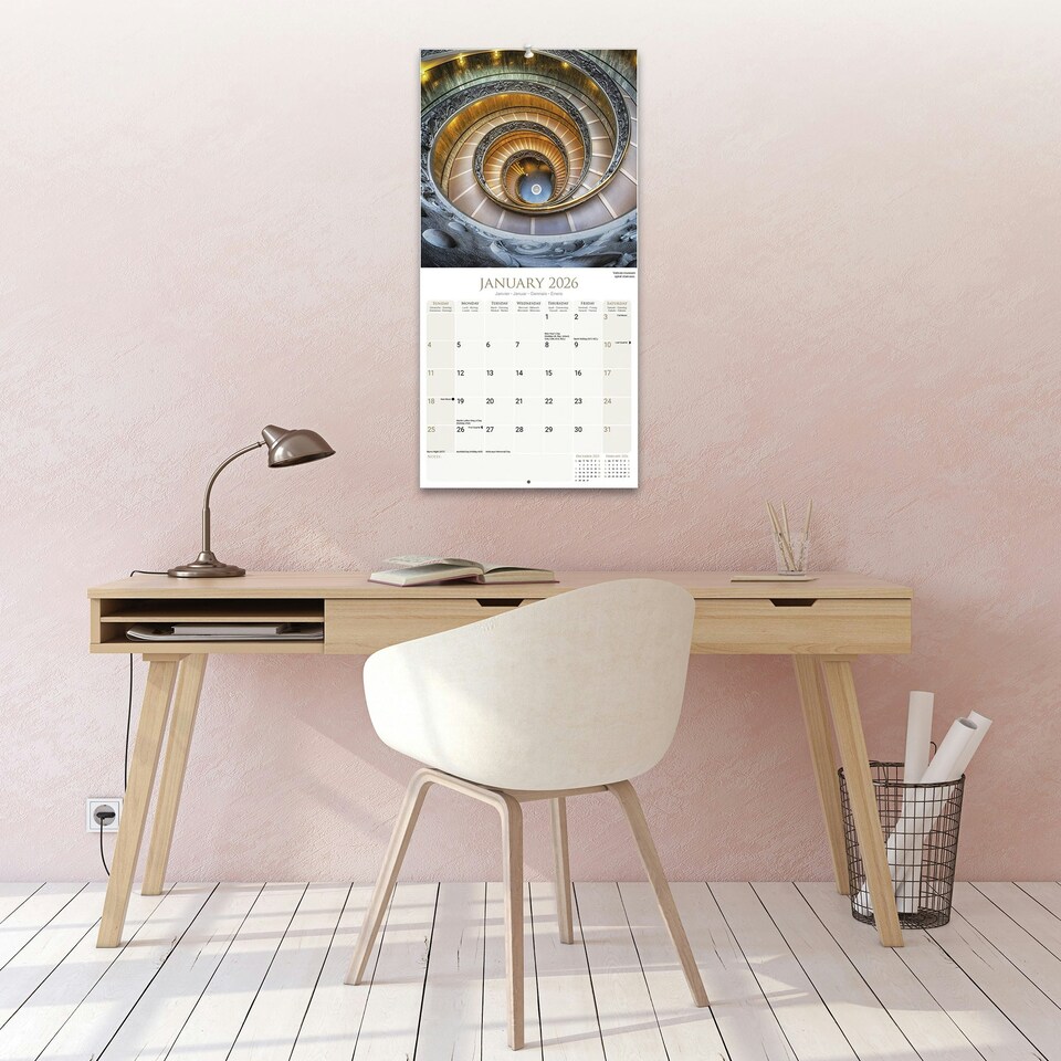 image 1 of Rome 2026 Calendar | Square Wall Calendar | Travel Gift | Plastic Free Packaging | by Avonside Publishing