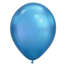 Chrome Blue Latex Qualatex Balloon 28cm / 11 in
