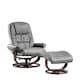 image 1 of Burdell Swivel Recliner Grey