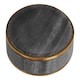 image 2 of Grey Marble Brass Soap Dish