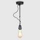 image 3 of ValueLights Pair Of Industrial Steampunk Satin Black Wall Ceiling Light Fittings