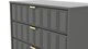 image 9 of Metro 4 Drawer Chest of Drawers in Dusk Grey (Ready Assembled) | Grey | Dusk Grey