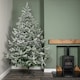image 3 of 8ft (2.4m) Snowy Green & White Everlands Liberty Spruce Christmas Tree with Metal Stand