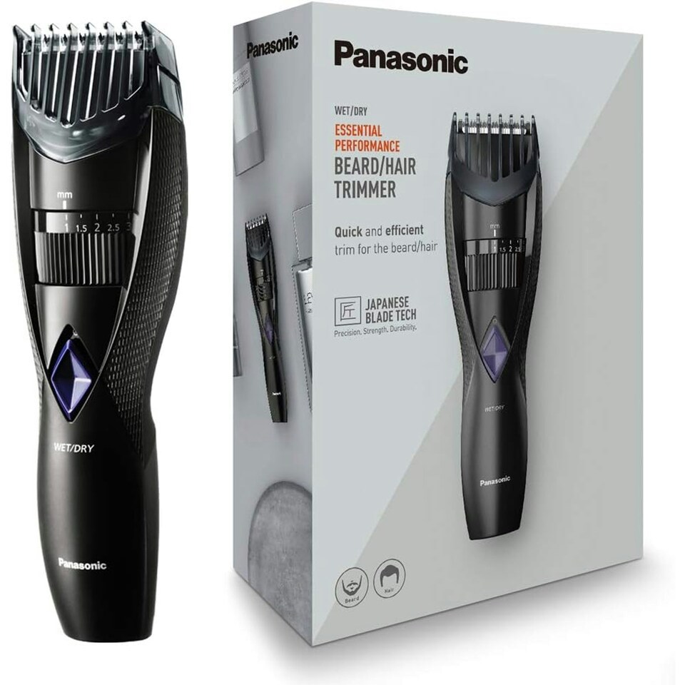 image 1 of Panasonic ER-GB37 Wet & Dry Electric Beard Trimmer for Men