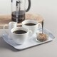 image 2 of Melamine Dotty Tray, Small | Grey | French Grey