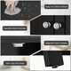 image 4 of COSTWAY Bathroom Floor Storage Cabinet Storage Organizer Black Black
