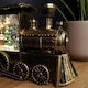 image 4 of 29cm Gold Water Spinner Christmas Train and with Santa Scene Decoration