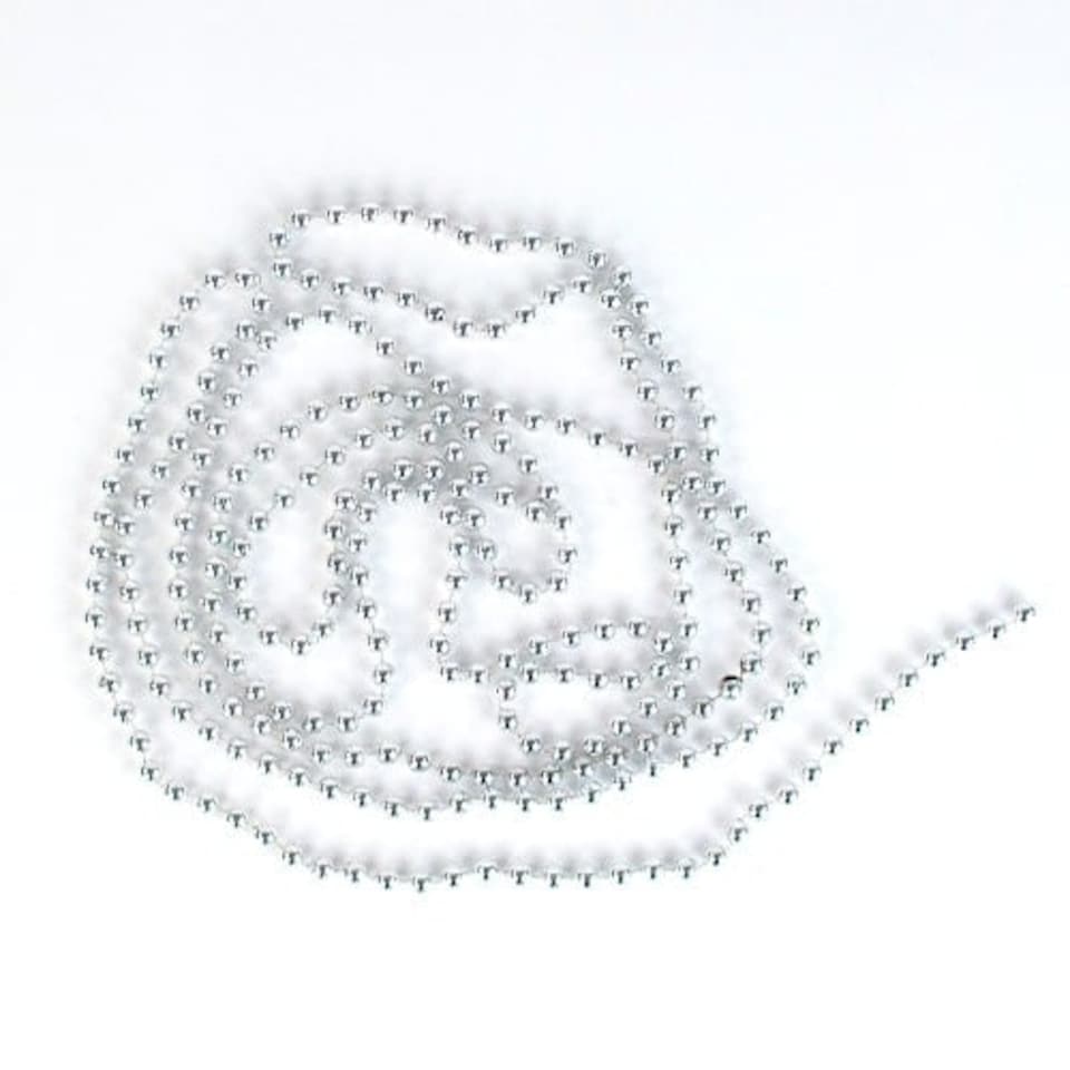 Silver Christmas Bead Chain 270cm