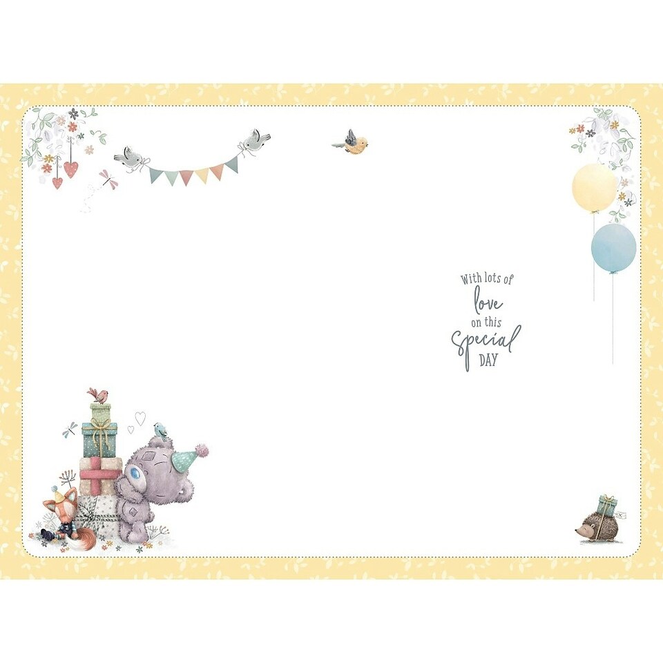 image 1 of For Son Tiny Tatty And Pile of Gifts Design 1st Birthday Card