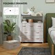 image 5 of HOMCOM Bedroom Chest of Drawers 7 Drawer Dresser w/ Shelves, Natural 