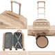 image 2 of Flight Knight Bubble Suitcase Ryanair easyJet Jet2 Approved 8 Wheel Hardcase Suitcases Cabin or Medium & Large Check-in Sizes | Cream | Champagne | Medium
