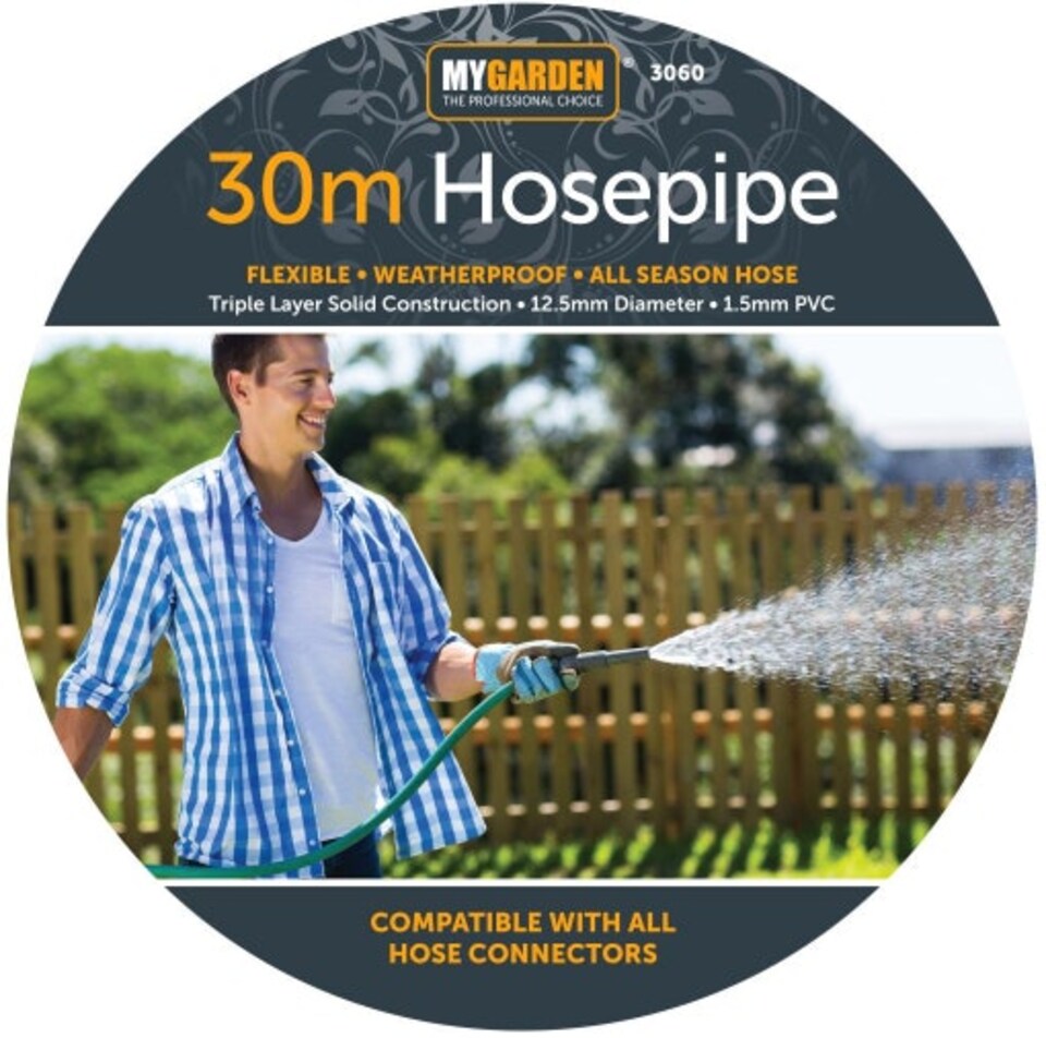 image 1 of Garden Hosepipe All Season Outdoor Green Watering Hose 15M | Green