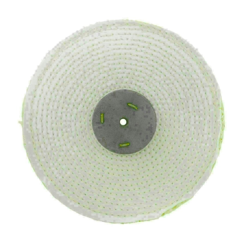 image 1 of Coarse Sisal Fast Cut Buffing Polishing Mop 8" x 0.5" 1 Section 1st Stage Metal