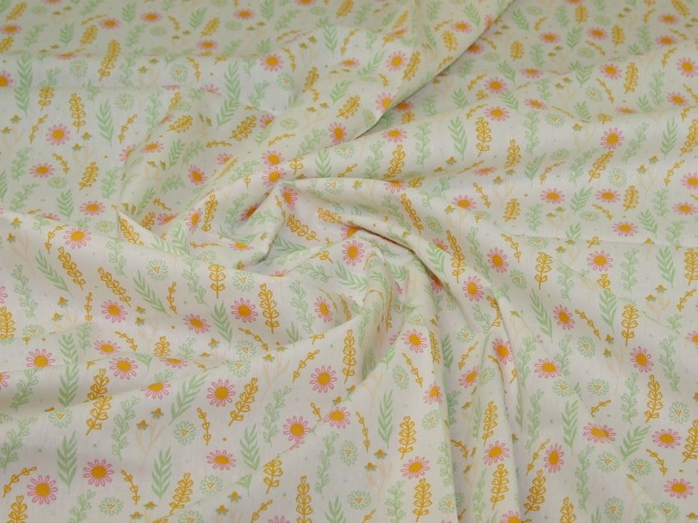 John Louden White 100% Cotton Poplin Dressmaking Fabric, 140cm / 55" Wide - per metre