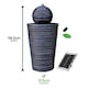 image 2 of Gardenwize Solar Ball & Plinth Water Fountain Feature