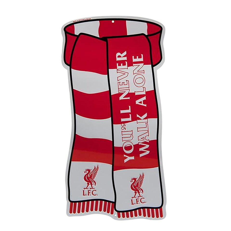 Liverpool FC Official Show Your Colours Window Sign - Red/White - One Size