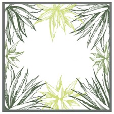 Green leaf border (Picture Frame) Grey | S