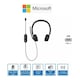 image 1 of Microsoft Modern USB wired Headset with Noise Cancellation - Black